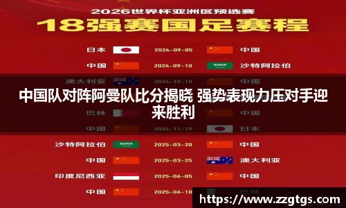 中国队对阵阿曼队比分揭晓 强势表现力压对手迎来胜利